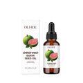 30ml bottle of Guava Seed Oil serum with a dropper for skincare application.