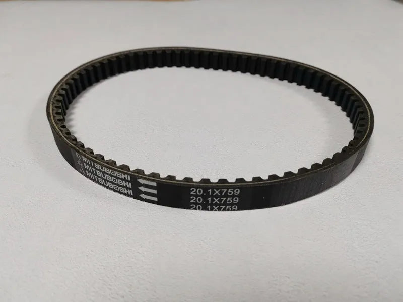 Black drive belt for Jili GP110 and Guangyang Jinli GP110 pedal motorcycles