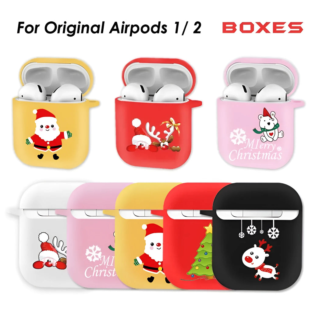Multi-colour TPU wallet-style cover for Apple AirPods 1 and 2 charging case with camouflage pattern