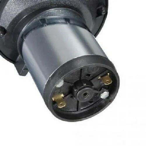 A silver and black 12v universal fit car horn for modified vehicles.