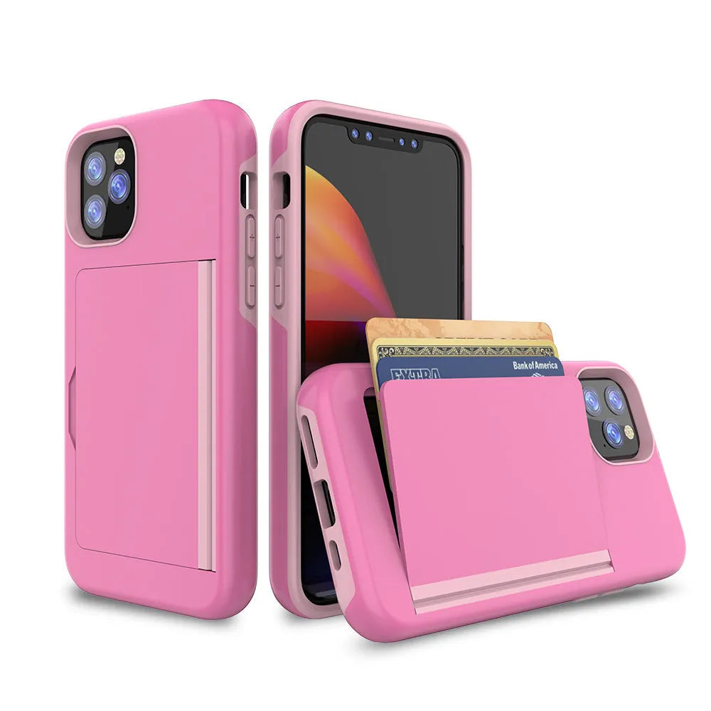 Slim black protective case for Apple iPhone 11 Pro Max on a table.