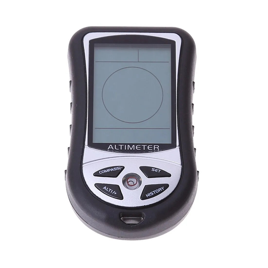 8-in-1 hand-held electronic altimeter with digital barometer, compass and thermometer, ABS body 90x50x20mm
