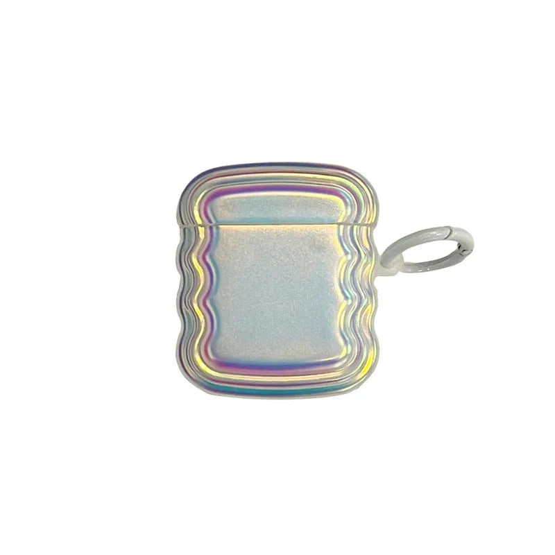 Silicone headset case with laser colour ring design for AirPods Pro and other models.