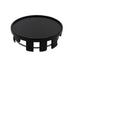 Black and silver plastic 54mm wheel cap for Japanese vehicle centre hubs
