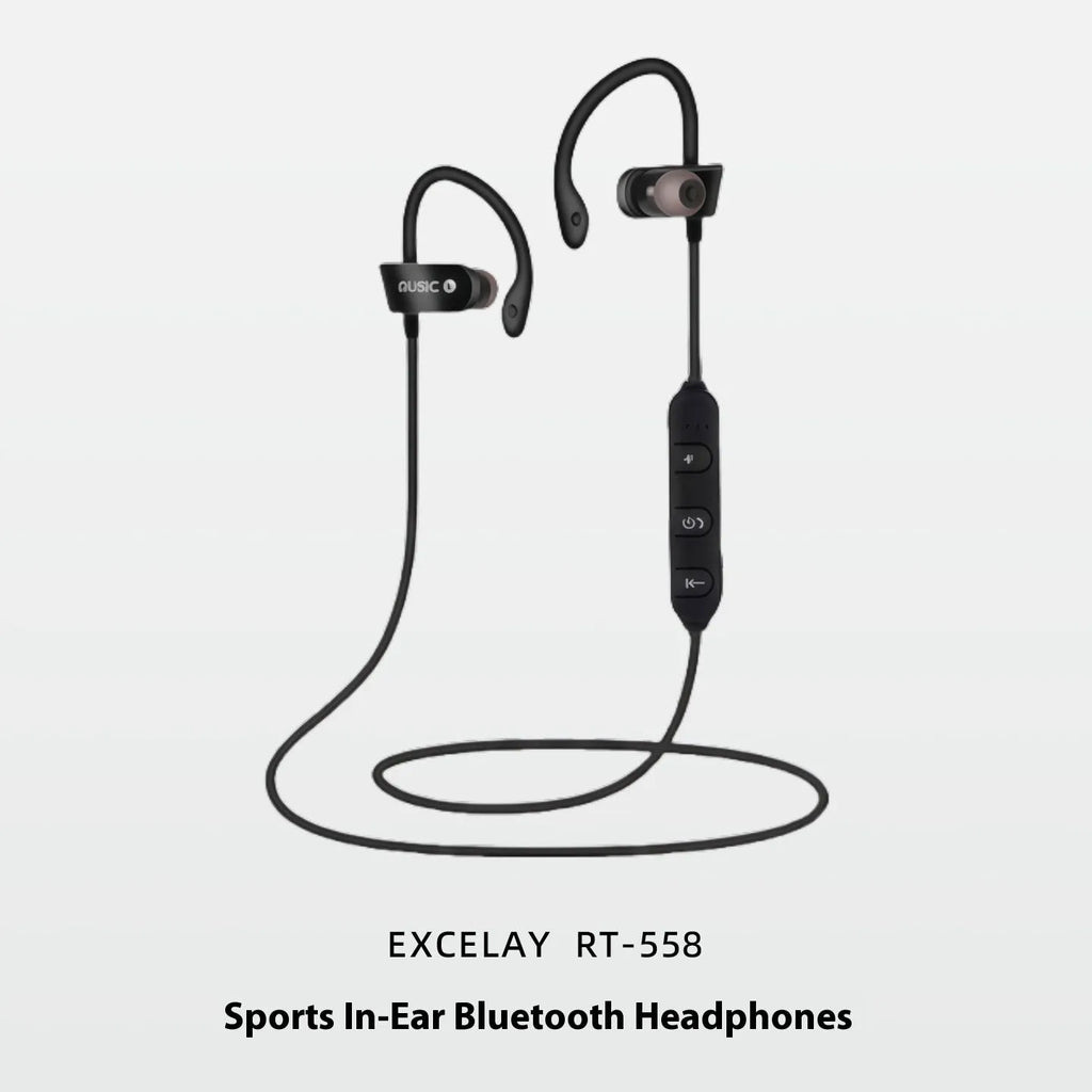 Bluetooth headset neck hanging in-ear wireless sports earphone with 10m range black blue red colours