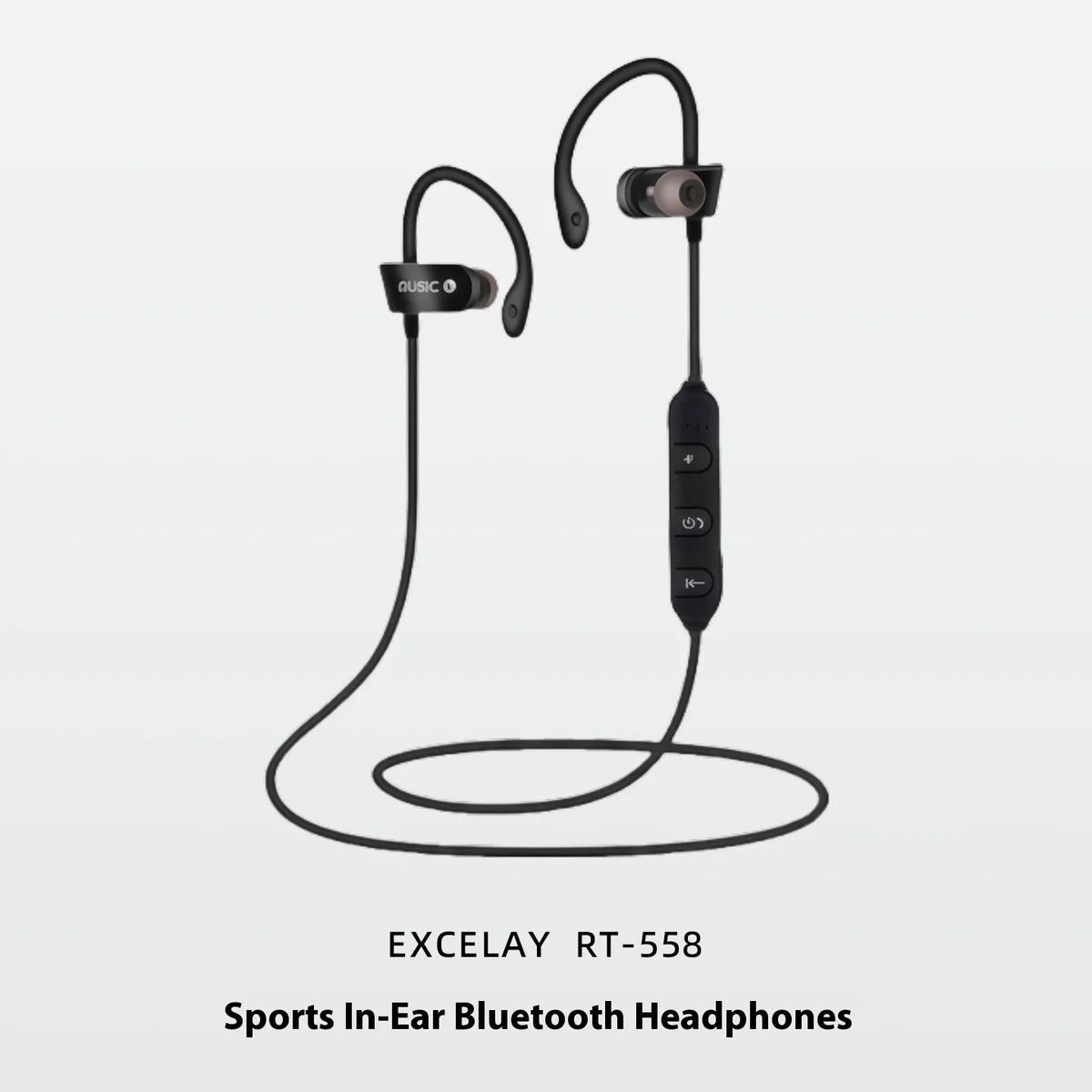 Bluetooth headset neck hanging in-ear wireless sports earphone with 10m range black blue red colours