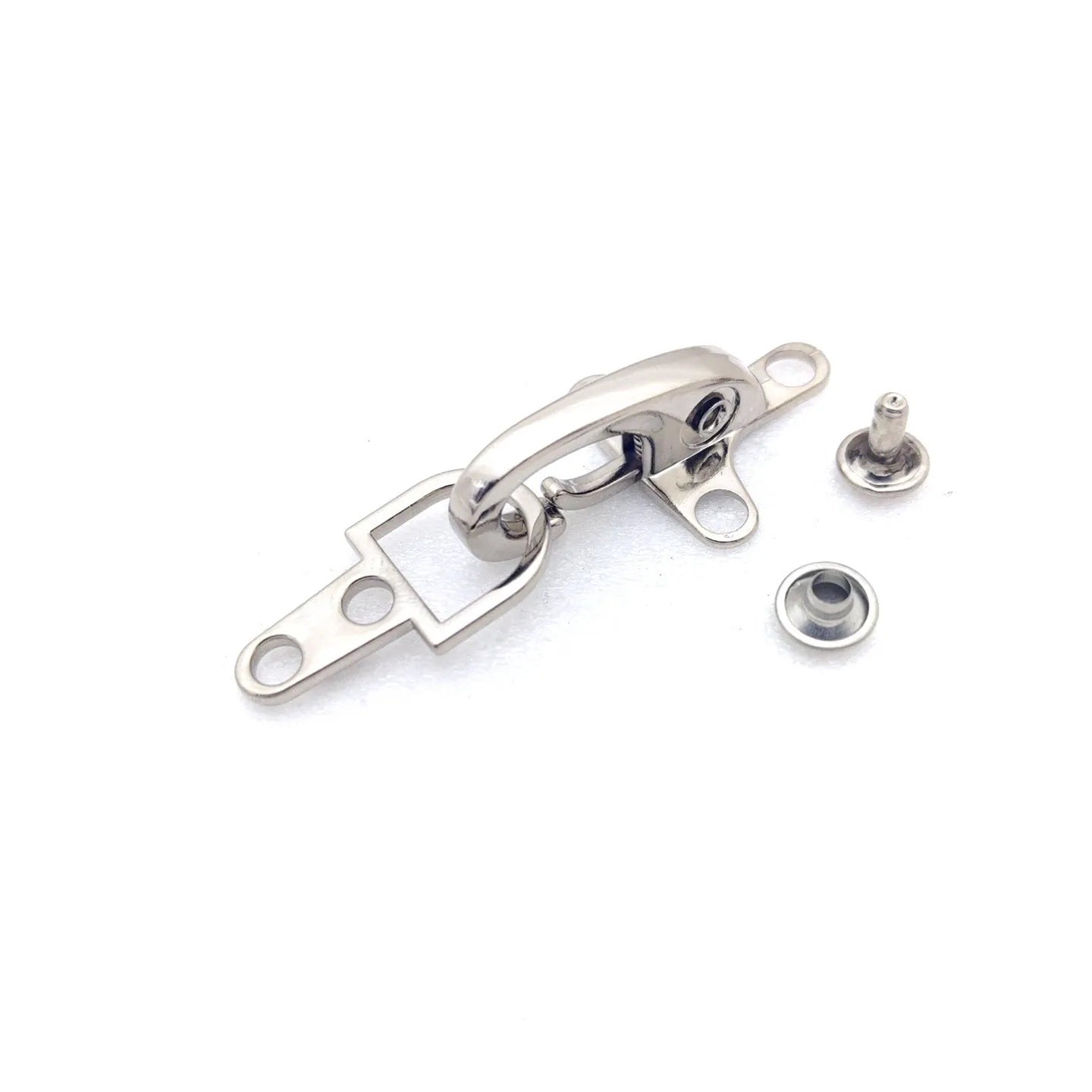 Zinc alloy aircraft-shaped buckle decoration in bronze, gold, gun colour, or silver, measuring 5.85 cm.