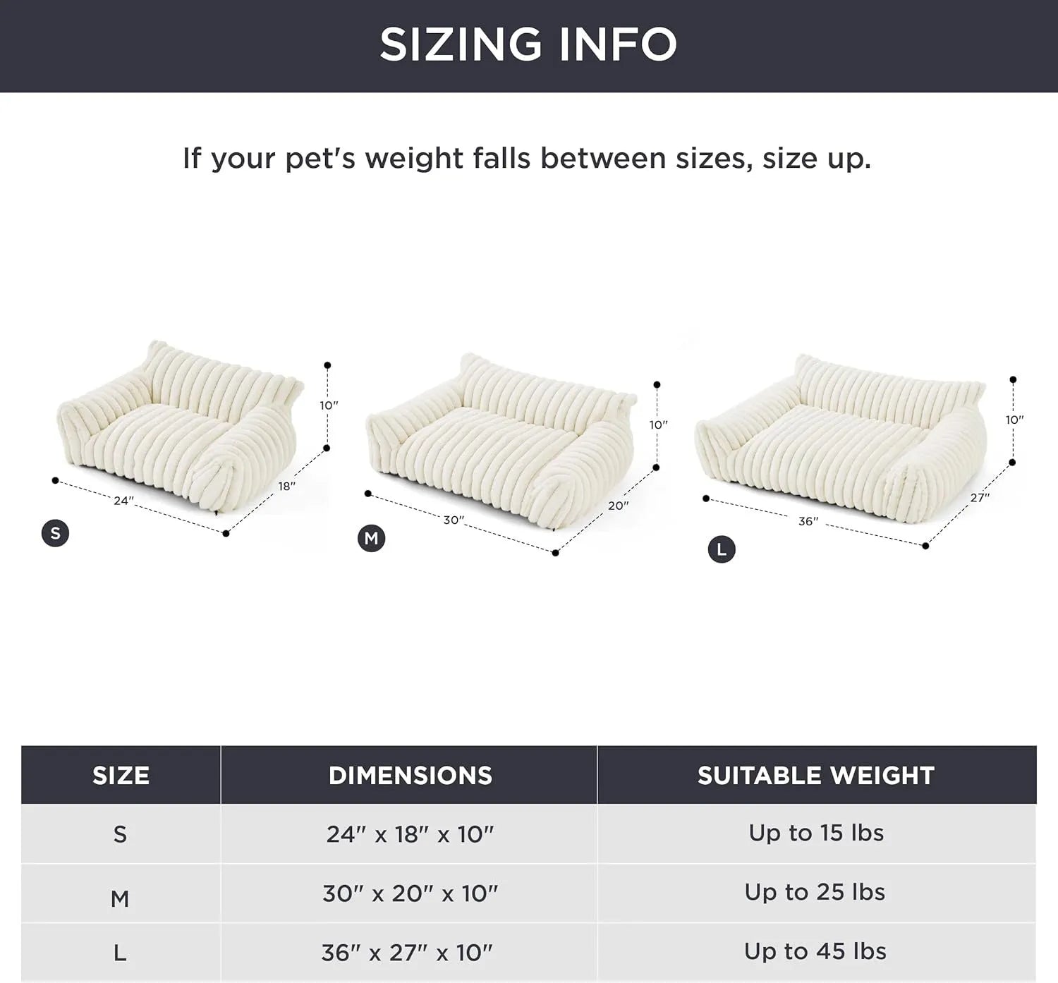 Beige corduroy cat couch with high backrest for pet support on a wooden floor.