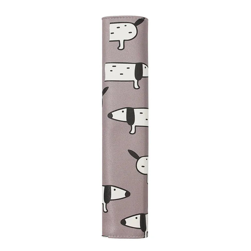 Cartoon sausage dog design artificial leather car seat belt shoulder pad cover.