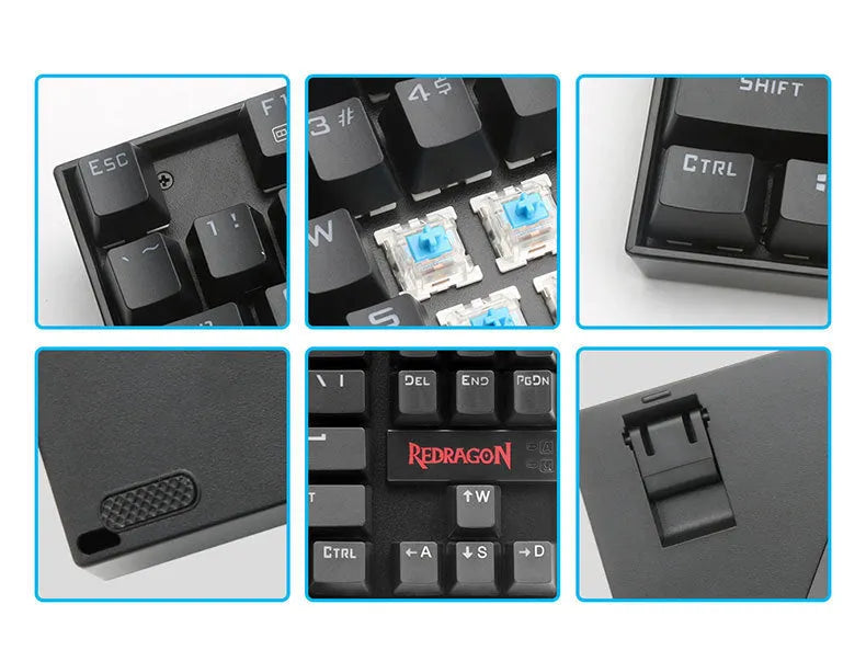 Monochrome luminous wired mechanical gaming keyboard set with green axis switches, aluminium alloy body, includes mouse and headphones