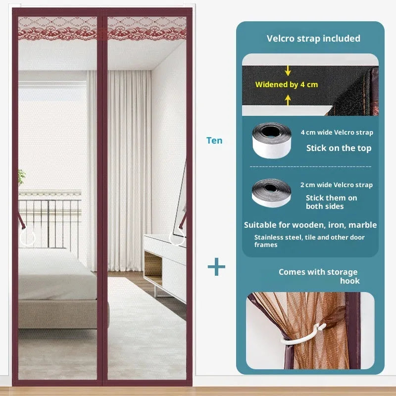 Coffee door curtain with Velcro fixing, 90x230cm, shown in solid or striped modern simplicity style