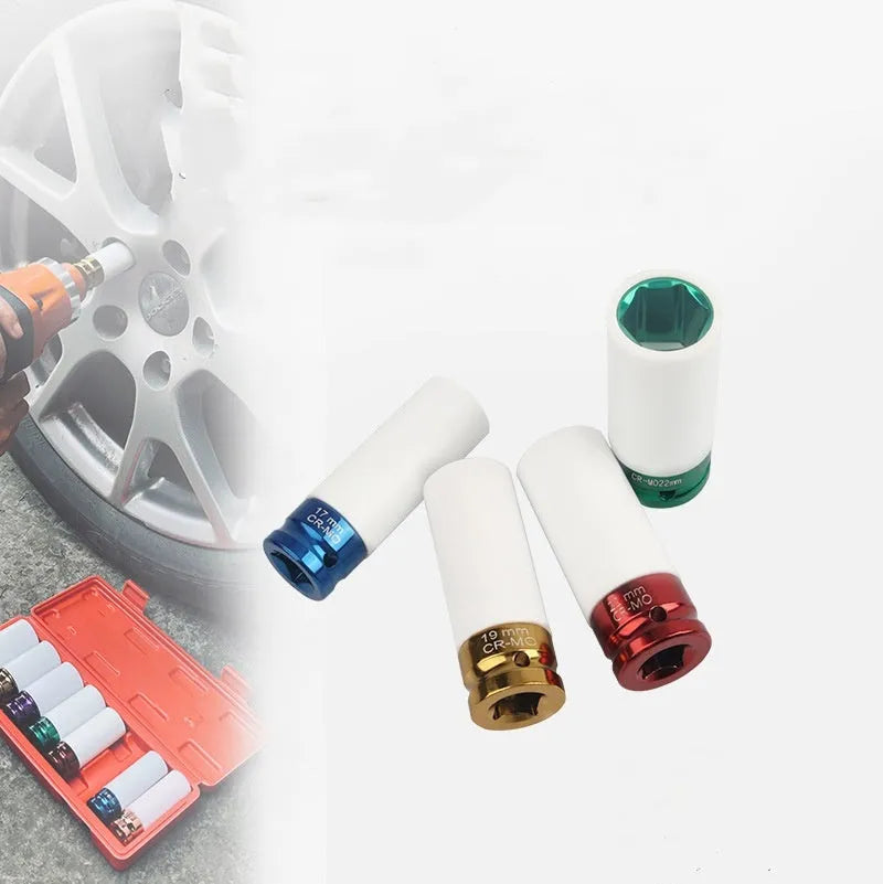 Single hexagon socket for pneumatic impact wrench with 45# steel construction