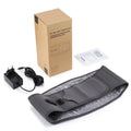 Grey neoprene physical therapy belt with red light therapy for waist support