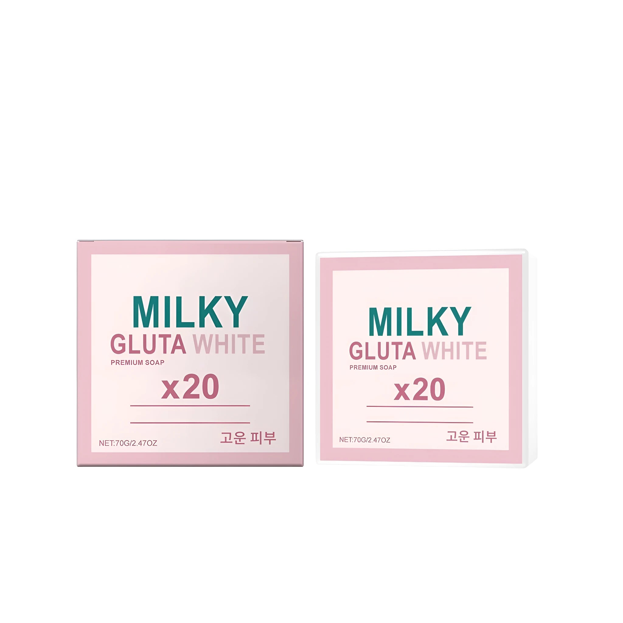 Milky Gluta White Premium Soap 70g bar with glutathione and milk for skin brightening