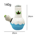 24cm kettle-shaped plush dog toy with sound feature in picture style pattern