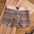 Men's cotton breathable antibacterial boxer shorts mid-rise waist check pattern plain weave