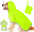 Dog raincoat waterproof soft breathable hooded jacket with transparent cap for small and large dogs