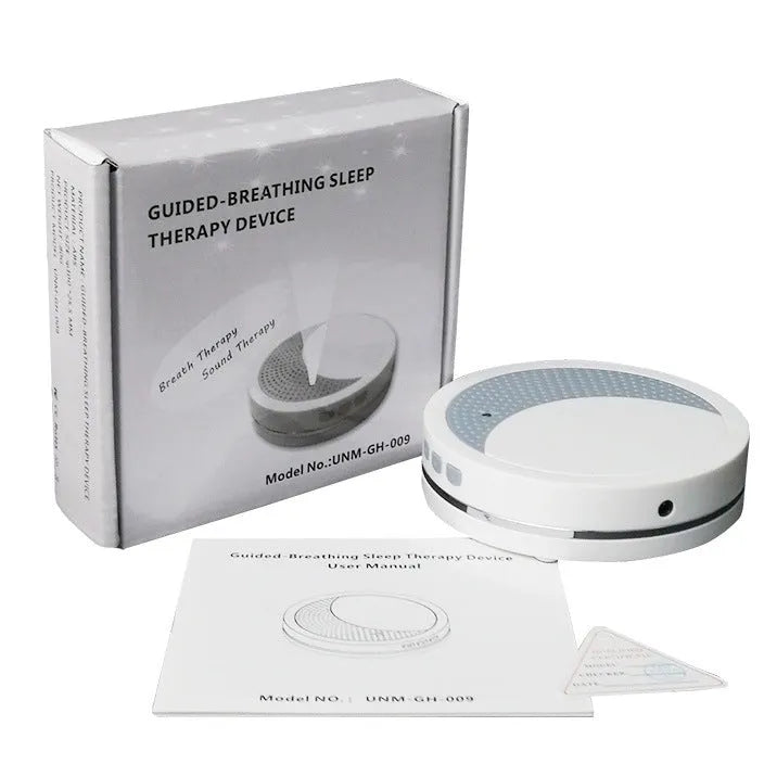 White ABS plastic sleep aid instrument with USB connection for anxiety and insomnia support
