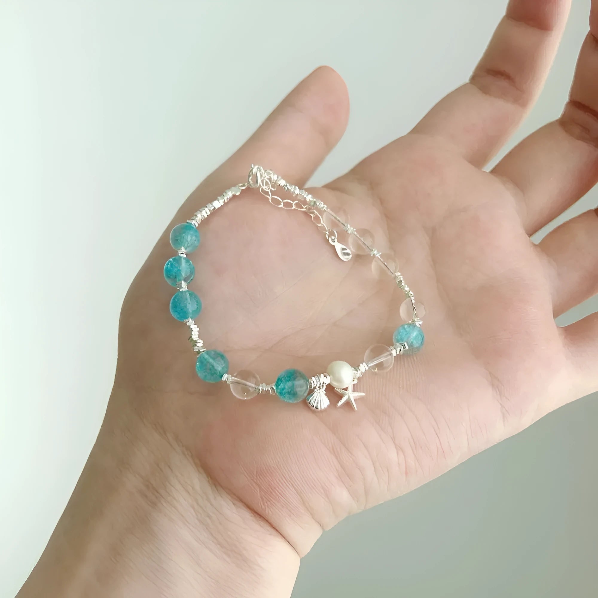 S925 sterling silver bracelet for women electroplated silver geometric design