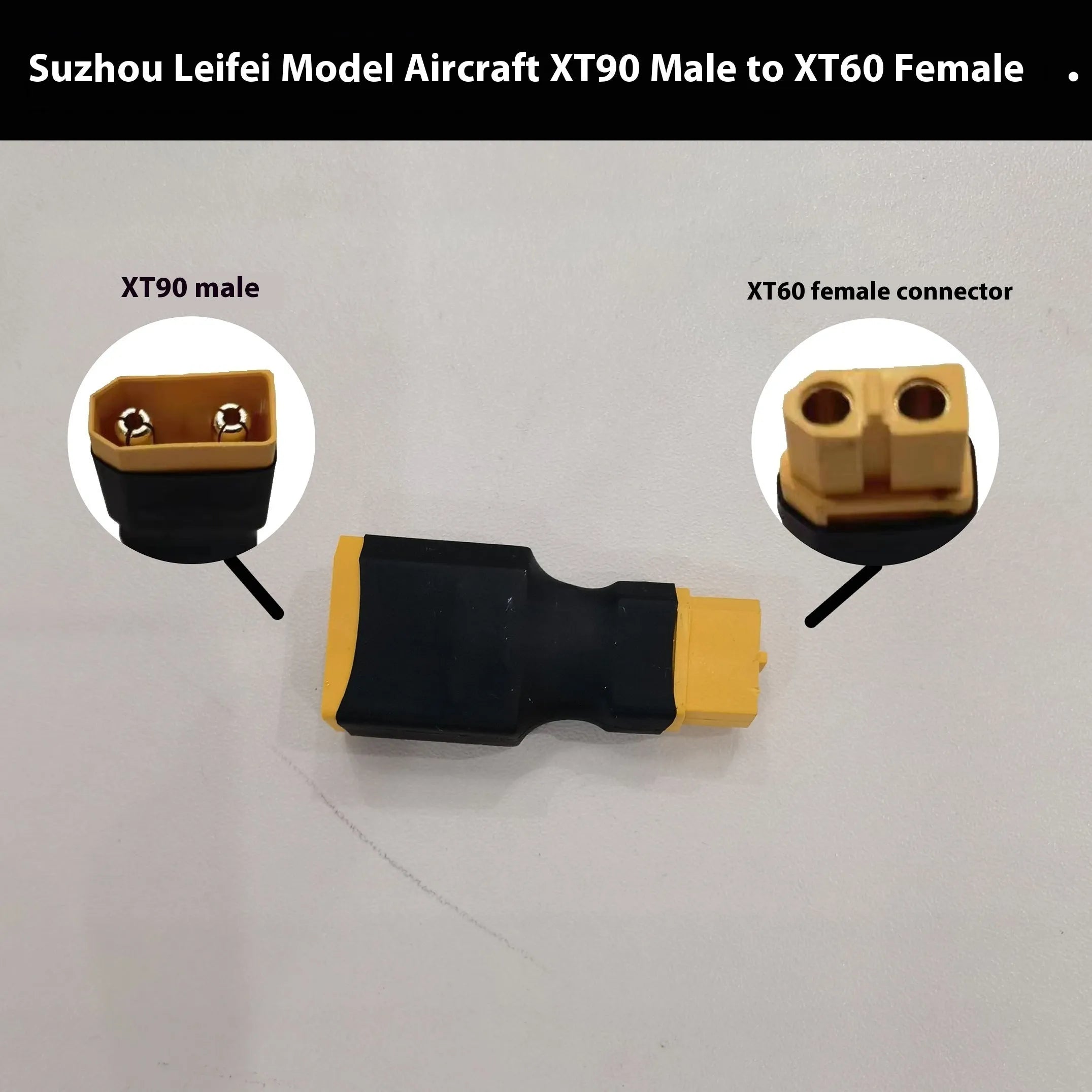 Adapter set with multiple connector types XT60 EC5 XT90 AS150 for series connection