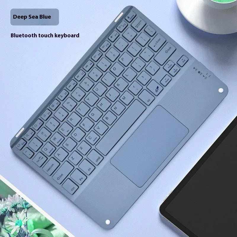Square hat touch Bluetooth wireless keyboard with colour-changing backlight in multiple colour options