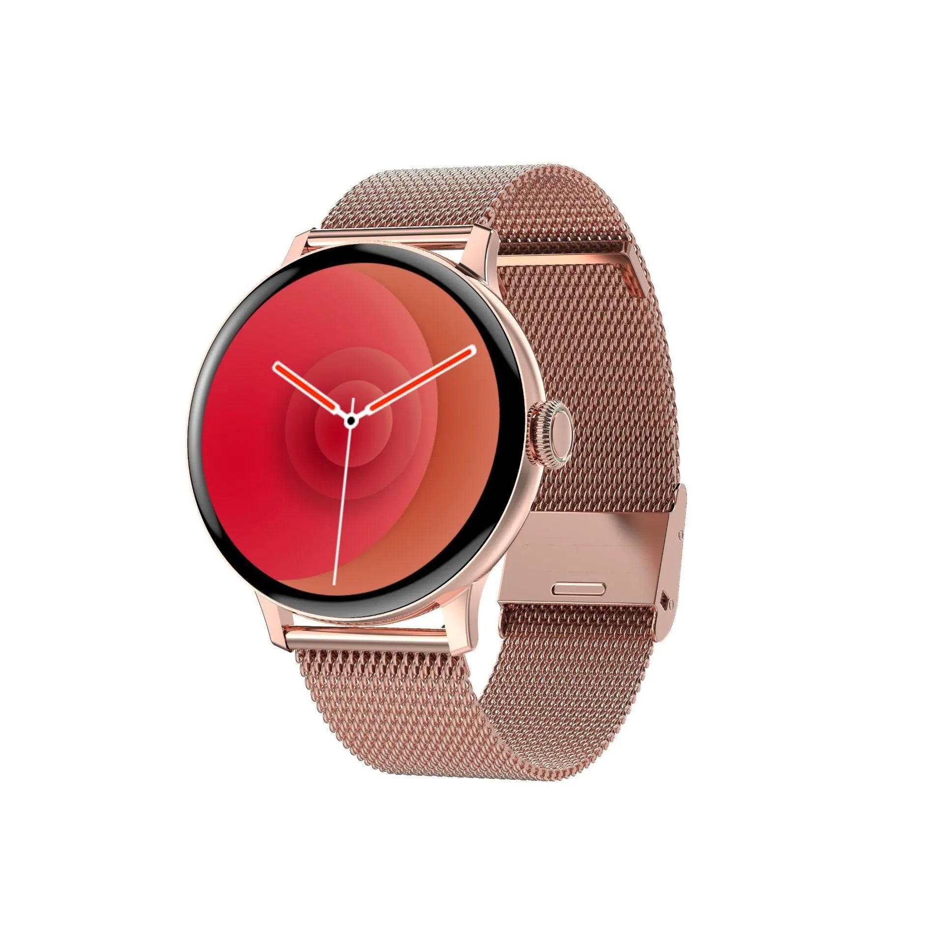 Bluetooth smart bracelet with touch screen showing heart rate display