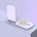 Magsafe magnetic absorption power bank in Barbie Pink, Gentleman's Black, Ivory White, or Lightning Purple colour options