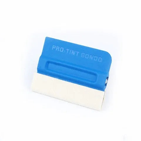 Car film scraper tool with magnetic ABS handle and four interchangeable heads for vinyl wrap installation