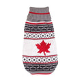 Christmas turtleneck knitting sweater for dogs in red reindeer pattern on a small dog, acrylic fabric, multiple sizes available