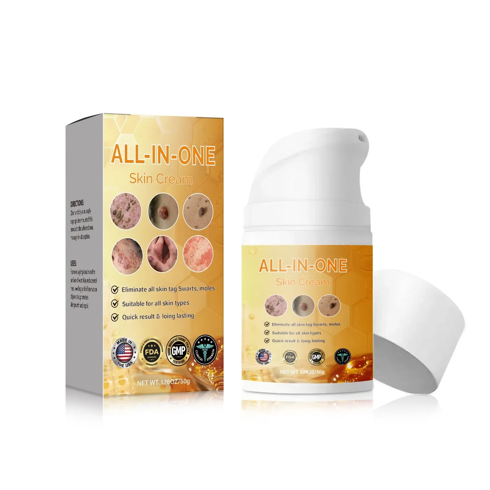 50ml neck cream bottle for skin cleaning with care cream formulation