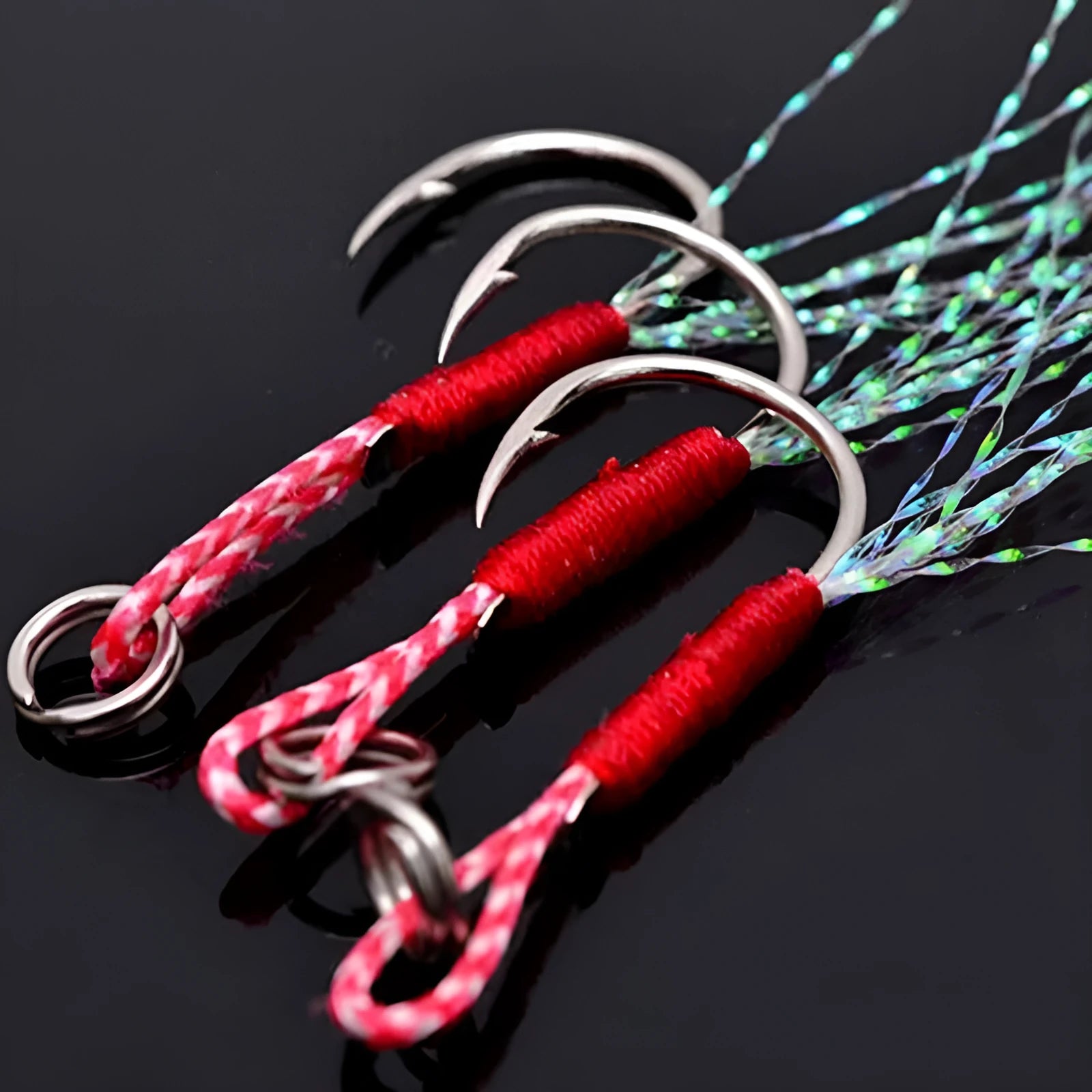 Bright wire iron plate single fishing hook for boat and sea fishing rigs.