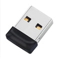 Black Mini U Disk portable flash drive with solid colour design on white background