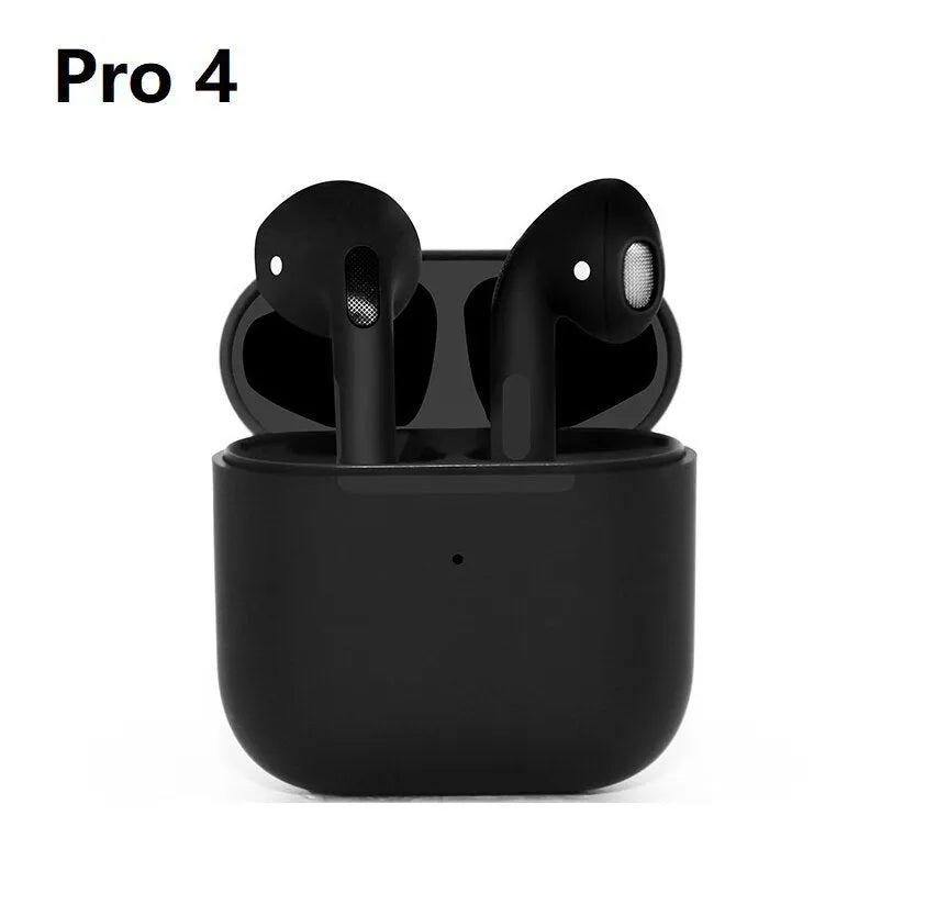 Stereo Binaural Sports Pro4 wireless Bluetooth sports headset in black or white colour.