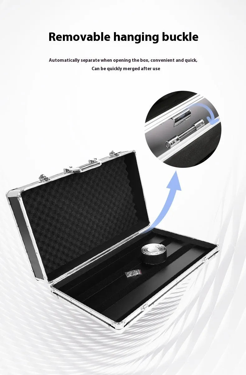 T-EC8 trumpet style aviation flight case for guitar pedals and effects equipment.