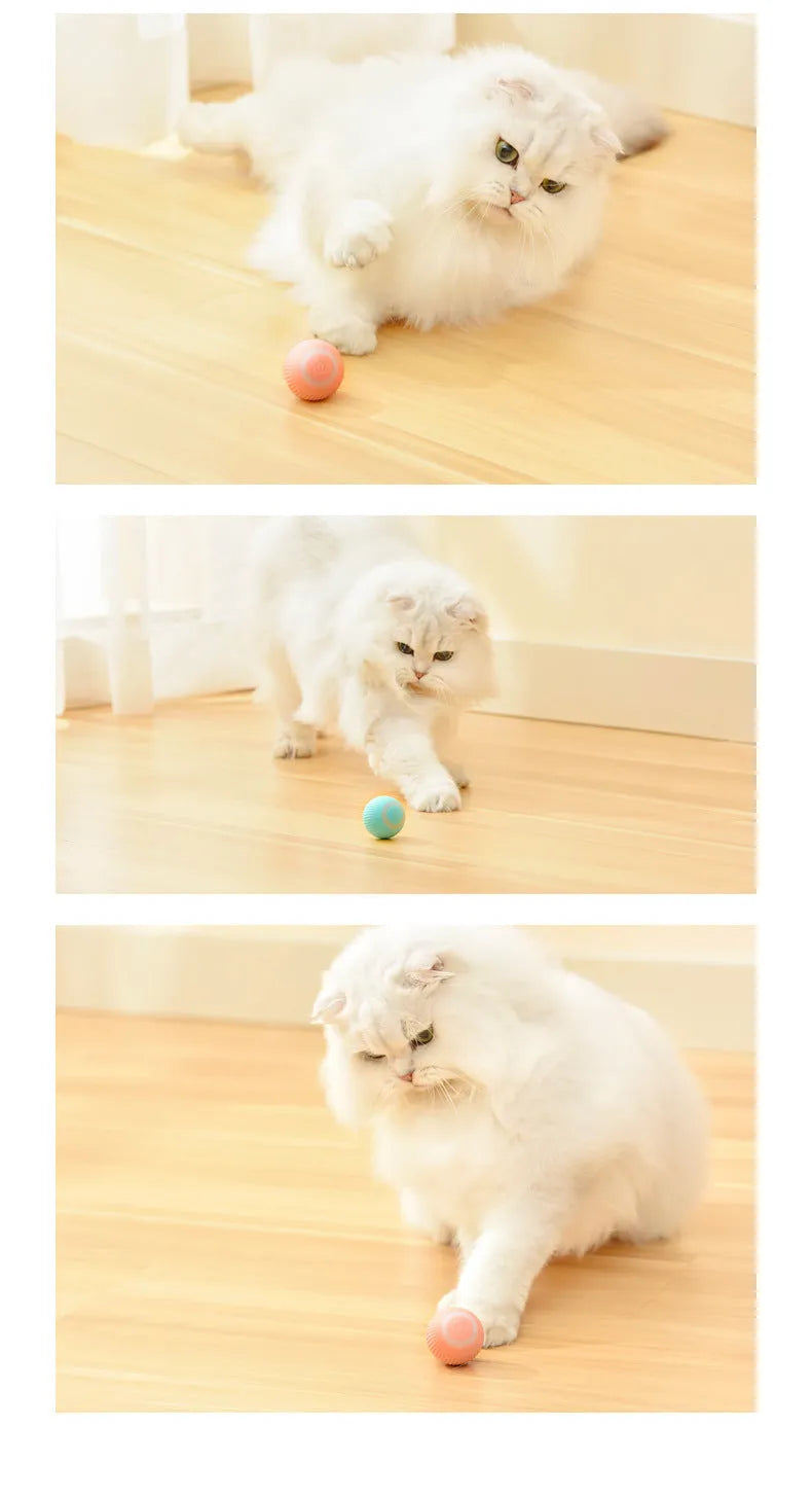 43mm automatic rolling ball cat toy with obstacle avoidance technology