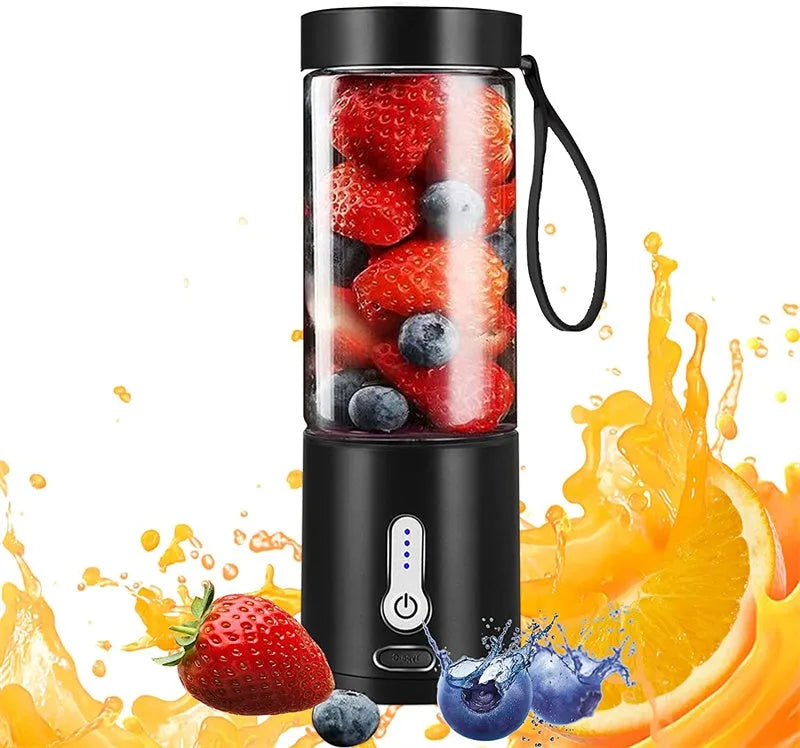 Portable rechargeable hand blender in choice of colours with 530ml juice cup