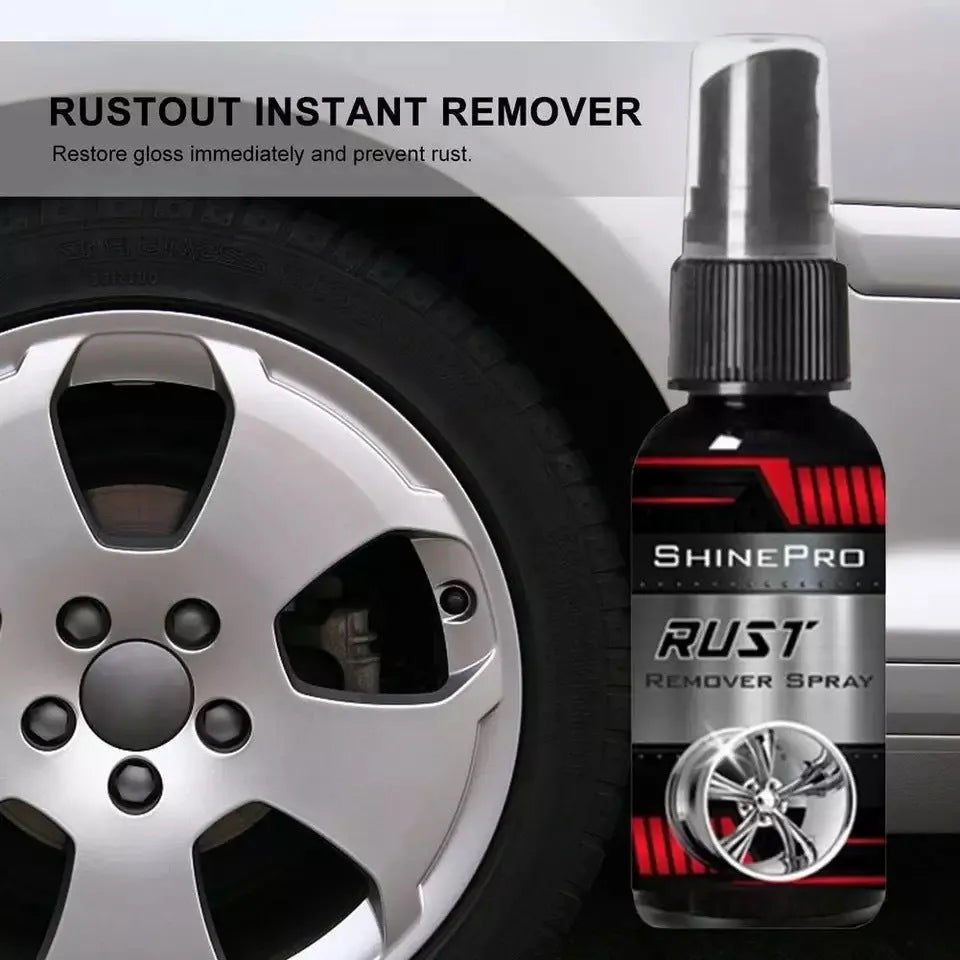 Car Rust Removal Spray 30ml bottle with nozzle, for automotive spot rust treatment on metal surfaces
