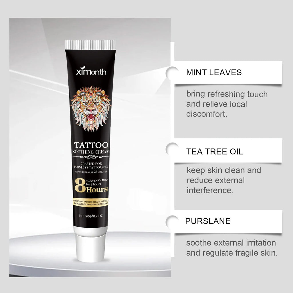 20g tube of Tattoo Soothing Neck Cream for post-tattoo neck care