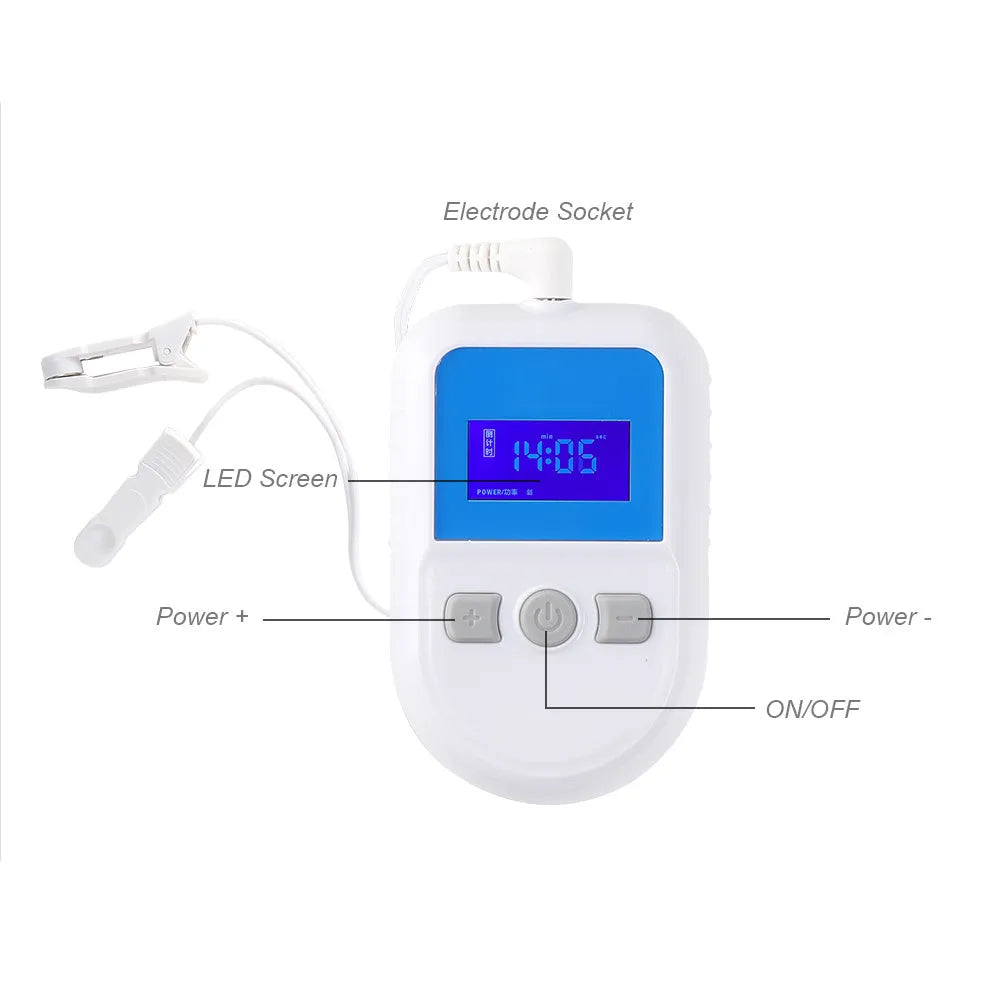 White HSM04 low frequency pulse therapy instrument for sleep improvement with USB cable