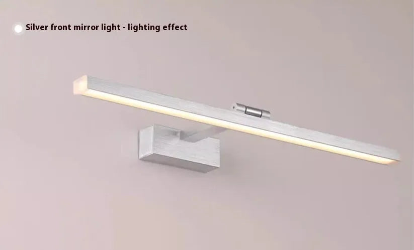 Front LED mirror cabinet lamp with aluminum alloy body in gold finish with white light 6000K, 40cm size
