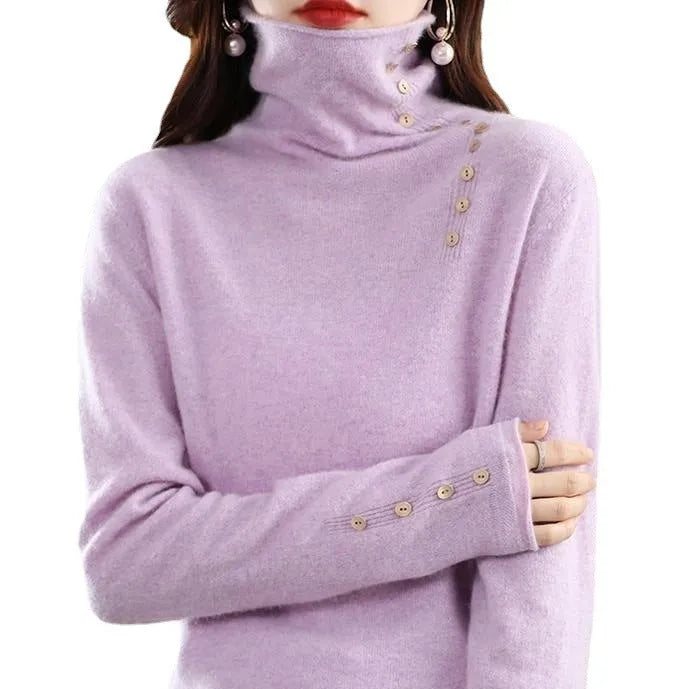 Slim fit knitted pullover shirt with a 3D pattern, shown in a short 40cm length.