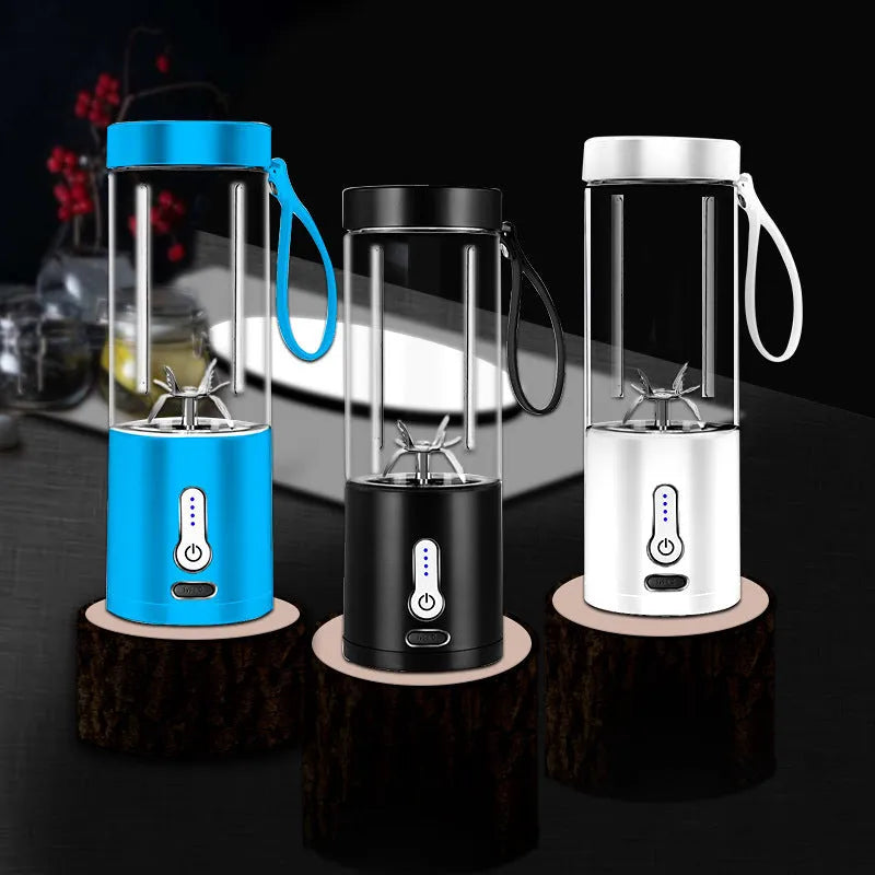 Portable rechargeable hand blender in choice of colours with 530ml juice cup