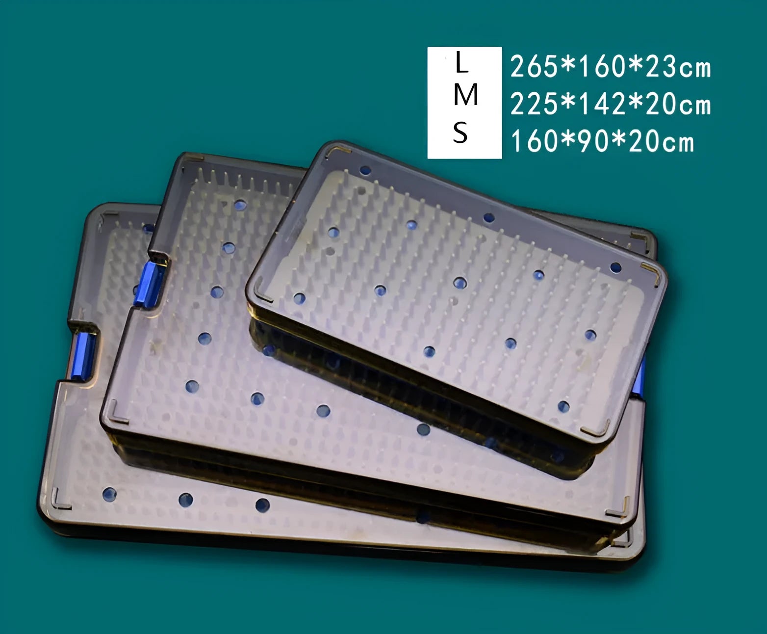 Flexible silicone UV disinfection box in three sizes for sanitising mobile phones and keys.