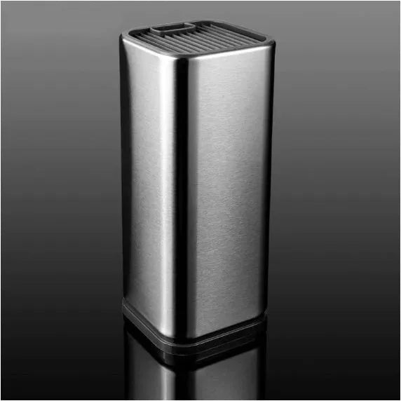 Stainless steel kitchen tool holder with detachable storage bucket for knives and cutlery organisation