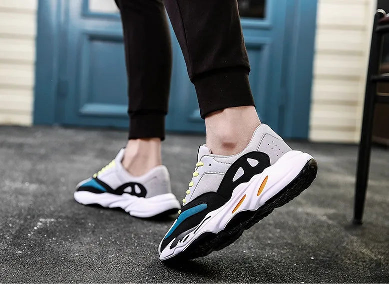 PELIAM low-top trainers in black or grey, sizes 39-44, foot length 245-270mm
