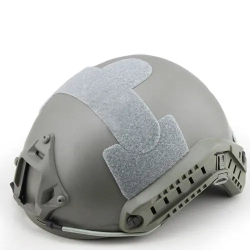 Field sports helmet in ABS plastic with one size design, available in black colour