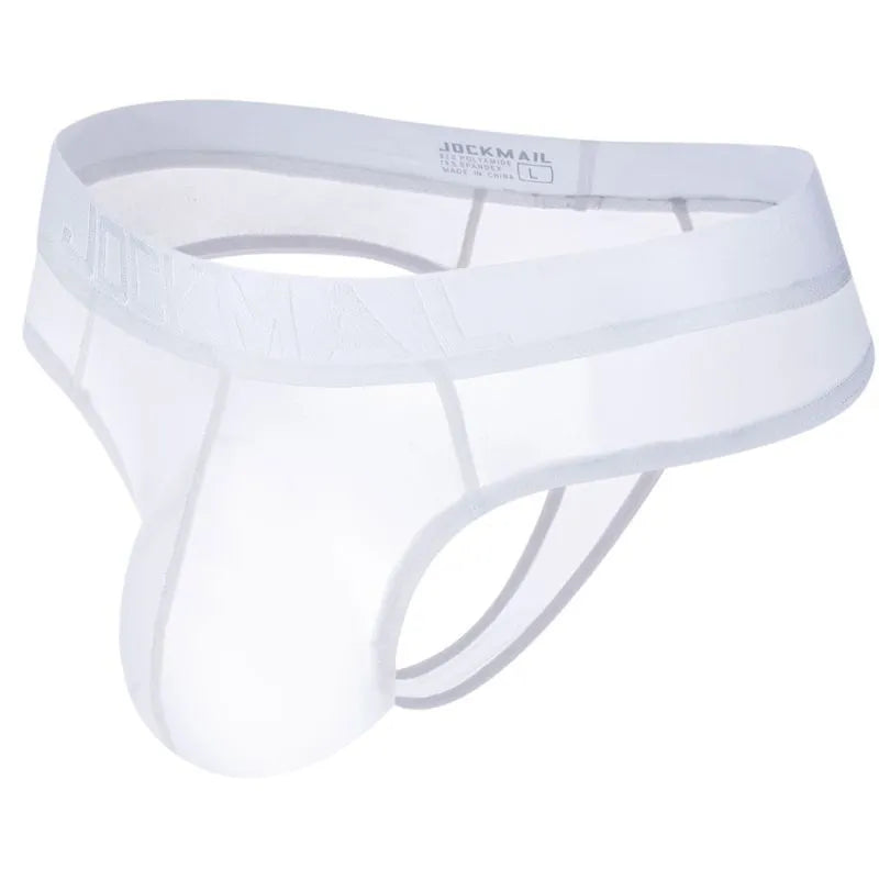 Men's ice silk ultra-thin translucent briefs low waist abstract pattern in seven colours sizes M-XXL