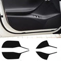 Carbon fibre protective film set for Tesla Model S door interior panels, 4-piece anti-scratch package