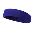 Cotton sports headband sweat bandeau in five colours for gym and running
