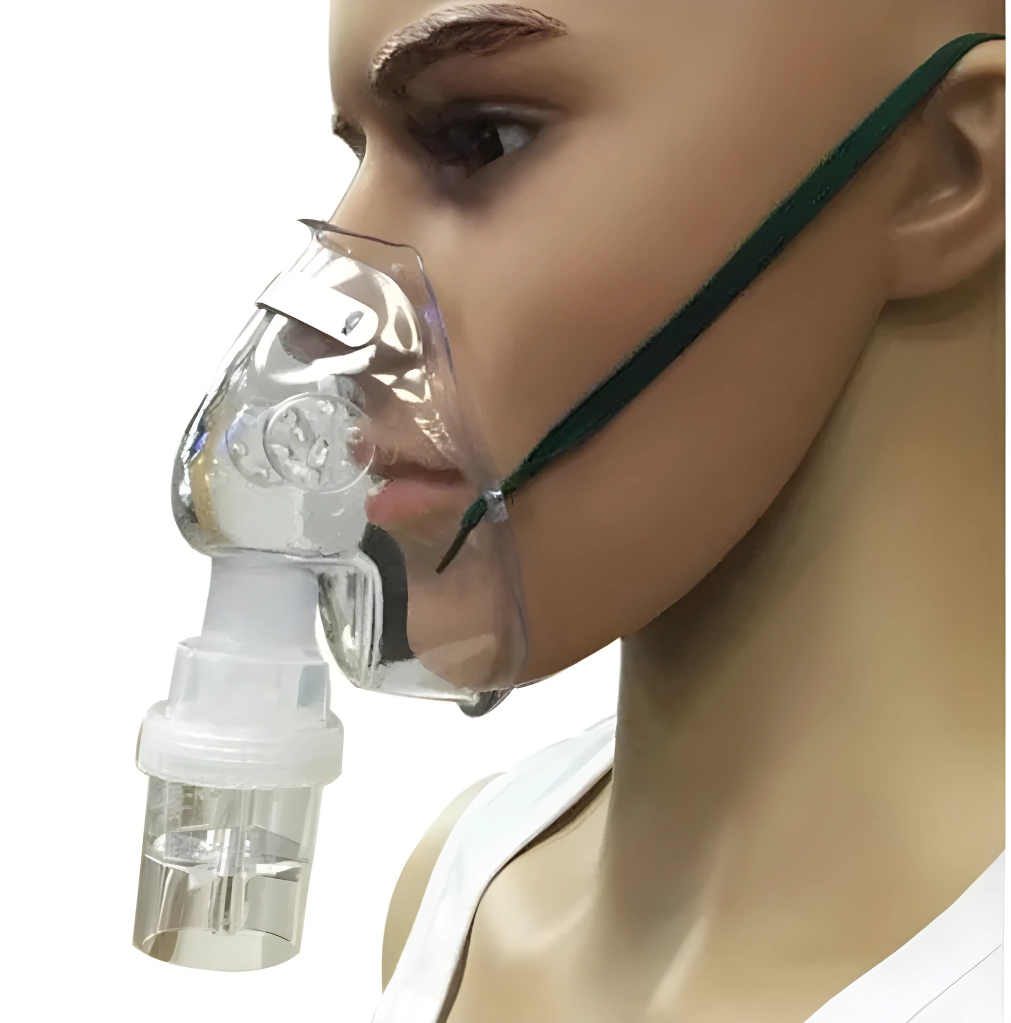 A soft rubber mask strap adjustment buckle, shown as a format A ear saver for face masks.